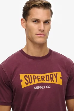 Superdry T-Shirts-T-shirt decote redondo estampado