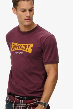 Superdry T-Shirts-T-shirt decote redondo estampado