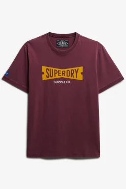 Superdry T-Shirts-T-shirt decote redondo estampado