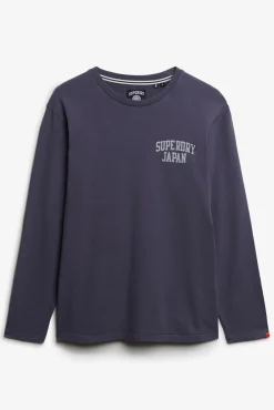 Superdry T-Shirts-T-shirt decote redondo cinzento