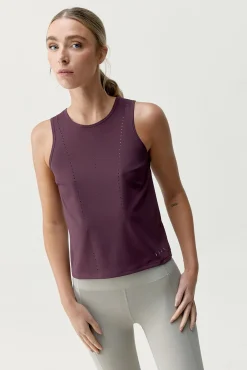 Born Living Yoga T-Shirts-T-shirt desportiva Race Dark Cherry estampado