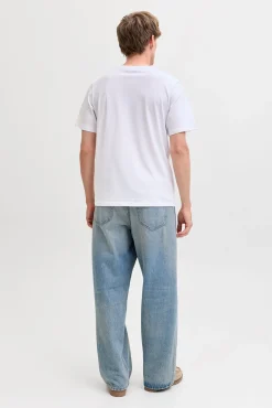 Jack & Jones T-Shirts-T-shirt estampada à frente Branco