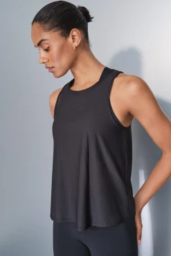 Dash and Stars T-Shirts-T-shirt estilo halter preto