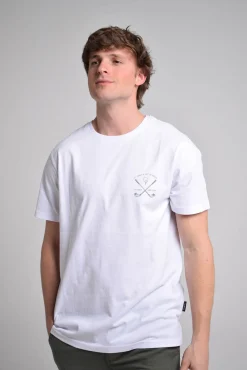 Cloking T-Shirts-T-shirt Hole In One Branco