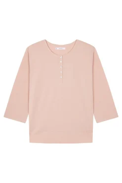 Women'secret T-Shirts-T-shirt laranja 100% algodão com manga ¾ vermelho