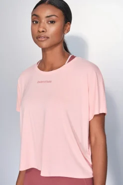 Dash and Stars T-Shirts-T-shirt laranja de manga curta e manga vermelho