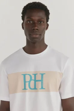 Pedro del Hierro T-Shirts-T-shirt logo Branco
