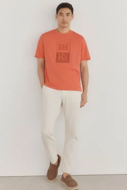 Pedro del Hierro T-Shirts-T-shirt logo relevo Laranja