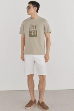 Pedro del Hierro T-Shirts-T-shirt logo relevo Verde