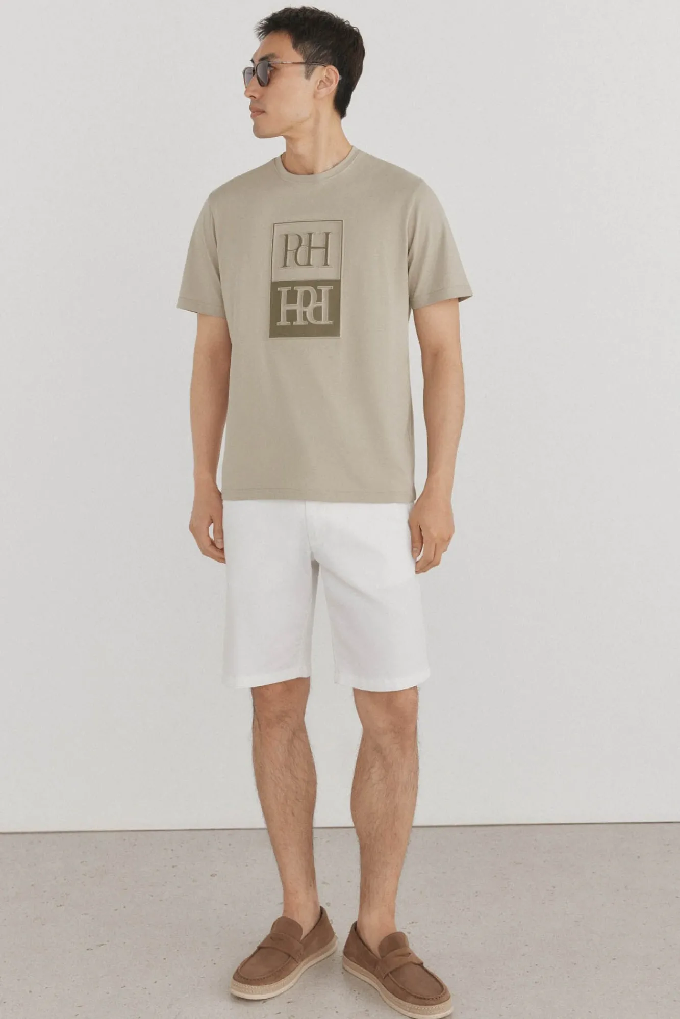 Pedro del Hierro T-Shirts-T-shirt logo relevo Verde