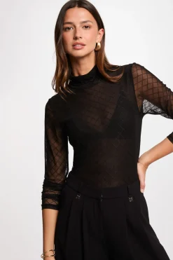 Morgan T-Shirts-T-shirt manga Preto