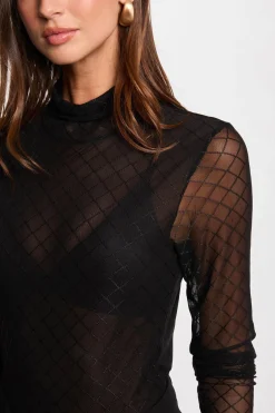 Morgan T-Shirts-T-shirt manga Preto