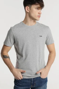 Lois T-Shirts-T-shirt manga curta cinzento