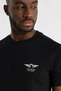 Lois T-Shirts-T-shirt manga curta preto