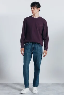 Springfield T-Shirts-T-shirt manga manga dupla mescla estampado