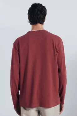 Springfield T-Shirts-T-shirt manga manga dupla mescla rosa