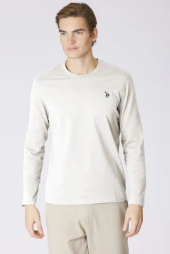 Us Polo T-Shirts-T-shirt manga manga Joel Ecru