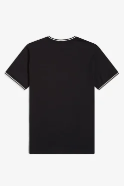Fred Perry T-Shirts-T-shirt masculina de manga curta Preto