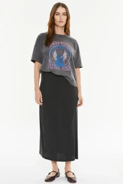 Systemaction T-Shirts-T-shirt posicional de guitarra cinzento