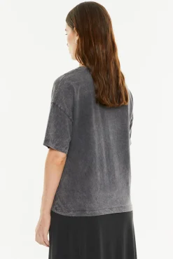 Systemaction T-Shirts-T-shirt posicional de guitarra cinzento