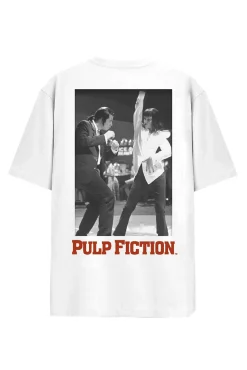 Jack & Jones T-Shirts-T-shirt pulp fiction branco
