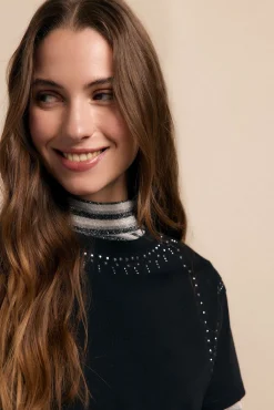 Slowlove T-Shirts-T-shirt rebites Preto