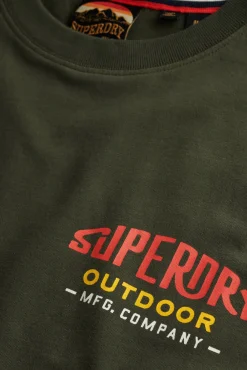 Superdry T-Shirts-T-shirt Relaxed Mountain verde