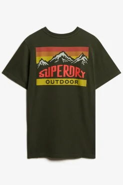 Superdry T-Shirts-T-shirt Relaxed Mountain verde