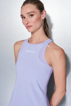 Dash and Stars T-Shirts-T-shirt sem mangas justa lilás rosa