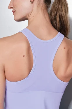 Dash and Stars T-Shirts-T-shirt sem mangas justa lilás rosa