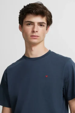 Silbon T-Shirts-T-shirt minilogo Azul