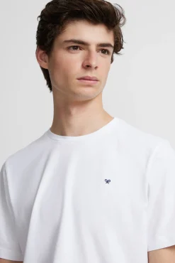 Silbon T-Shirts-T-shirt minilogo Branco