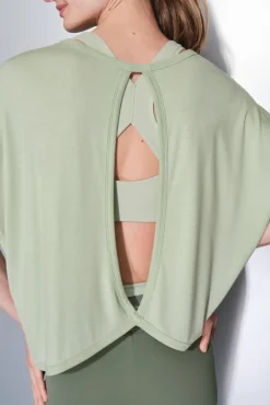 Dash and Stars T-Shirts-T-shirt extrassuave verde