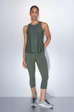 Dash and Stars T-Shirts-T-shirt halter verde