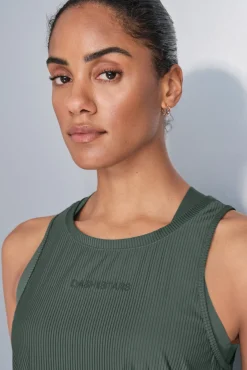 Dash and Stars T-Shirts-T-shirt halter verde