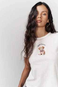 High Spirits T-Shirts-T-shirt Waggy bege