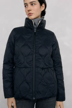 Pedro del Hierro Sobretudos|Casacos-Ultralight curto reversível Preto