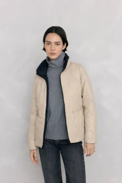 Pedro del Hierro Sobretudos|Casacos-Ultralight curto reversível Preto