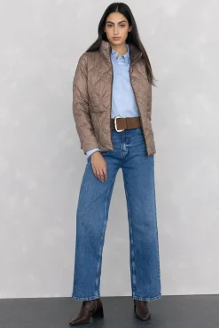 Pedro del Hierro Sobretudos|Casacos-Ultralight reversível estampado Marrom