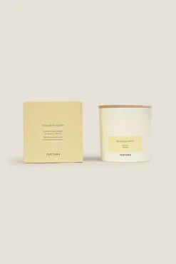 Textura Velas E Ambientadores-Vela perfumada de jasmim bege