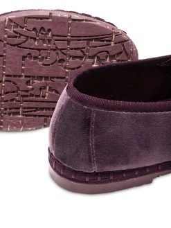 Flabelus Sabrinas-Veludo Mary Jane Roxo