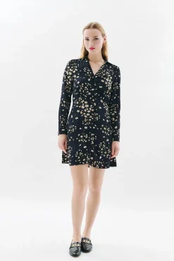 Caroll Vestidos-Vestido 100% viscose Preto