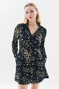 Caroll Vestidos-Vestido 100% viscose Preto