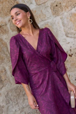 Polín Et Moi Vestidos-Vestido Buganvília Roxo