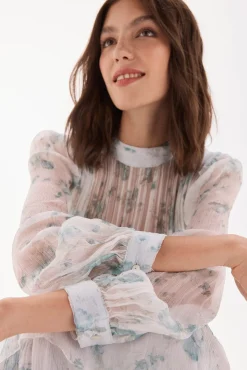 TFP by Tamara Falcó Vestidos-Vestido com babados Turquesa