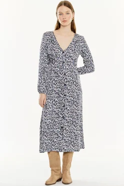 Systemaction Vestidos-Vestido com estampa animal estampado