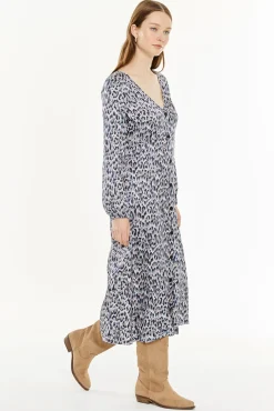 Systemaction Vestidos-Vestido com estampa animal estampado