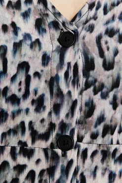 Systemaction Vestidos-Vestido com estampa animal estampado