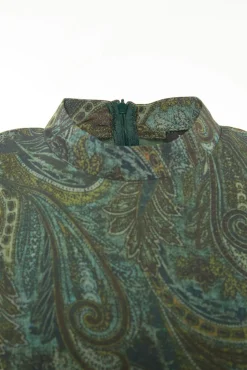 Trendyol Vestidos-Vestido com folhos verde