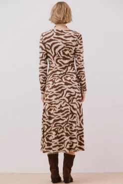 Cortefiel Vestidos-Vestido com peito franzido Multicolorido